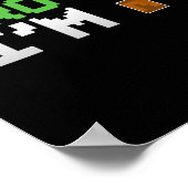 Kids 7th Birthday Boy Bro I’m 7 Year Old Gamer Pix ポスター (角)