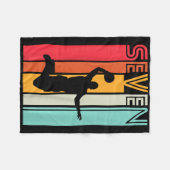 Kids 7th Birthday Bysketbyll Lover Gift 7 Years Ol フリースブランケット (正面(横))