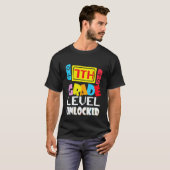 Kids 7th Grade Level Unlocked Video Gamer Back To  Tシャツ (正面フル)