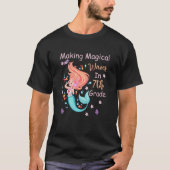 Kids 7th Grade Mermaid Making Magical Waves Kids G Tシャツ (正面)