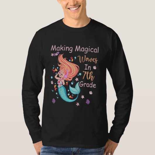 Kids 7th Grade Mermaid Making Magical Waves Kids G Tシャツ (正面)