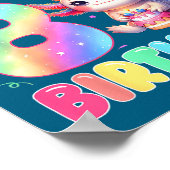 Kids 8 Year Old Bday Cute Axolotl It's My 8th Birt ポスター (角)