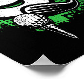 Kids 9th Birthday Boy Golf Player Golf 9 Years Old ポスター (角)