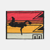 Kids 9th Birthday Bysketbyll Lover 9 Years Old Ret フリースブランケット (正面(横))