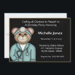 Kids/Adult Doctor招待状 招待状<br><div class="desc">可愛いクマ医者の招待状子供へや大人。</div>