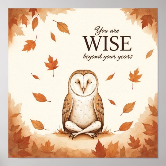 Kids Affirmation - You Are Wise ポスター (正面)