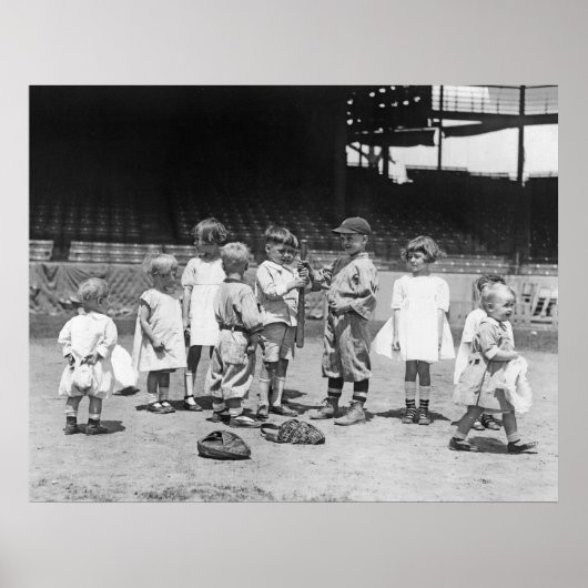 Kids and Baseball, early 1900s ポスター (正面)
