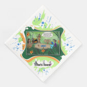 Kids And Cursive | ドライロジックなユーモア ディナーネイピン (コーナー)