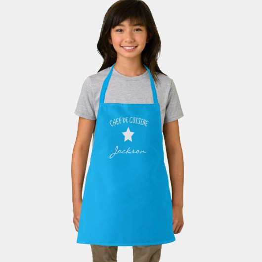 kids apron blue - baking apron for kids エプロン (インサイチュ)