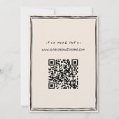Kids Are Getting Married Photo QR Code Wedding 招待状 (裏面)