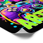 Kids Arthur Birthday Boy Video Game Birthday Gamer ポスター (角)