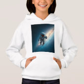 Kids Astronaut Space Galaxy Pullover Hoodie (正面)