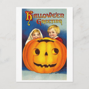 Kids at Halloween ポストカード