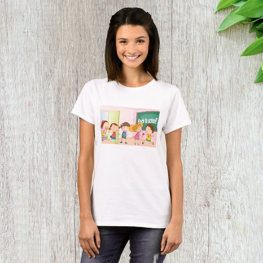 Kids At School Womens T-Shirt Tシャツ
