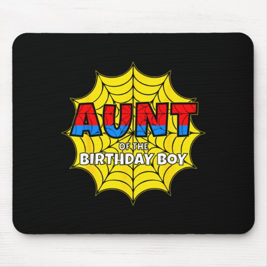 Kids Aunt Of The Birthday Boy Sder Theme Party Mat マウスパッド (正面)