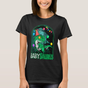 Kids Babysaurus Trex Dinosaur Boy Girl Matching Bi Tシャツ