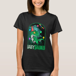 Kids Babysaurus Trex Dinosaur Boy Girl Matching Bi Tシャツ