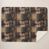 Kids/Babyshower Gift Cute Blanket シェルパブランケット (正面(横))