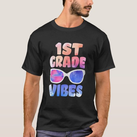 Kids Back To School 1st Grade Vibes First Day Teac Tシャツ (正面)