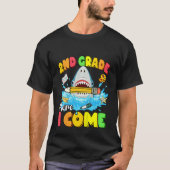 Kids Back To School 2nd Grade Here I Come  Shark G Tシャツ (正面)