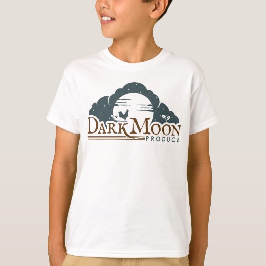 Kid's Basic Tshirt -ダークムーンがブランド化 Tシャツ (正面)