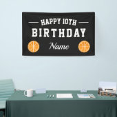 Kid's basketball Birthday party banner 横断幕 (トレードショー)