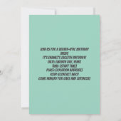 Kids Beaver Birthday Invite – Built for Cute 招待状 (裏面)