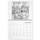 Kids Bible Stories Coloring Calendar カレンダー (1月 2027)