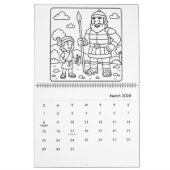 Kids Bible Stories Coloring Calendar カレンダー (3月 2026)
