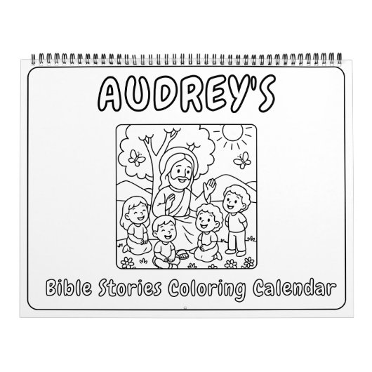 Kids Bible Stories Coloring Calendar カレンダー (カバー)