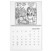 Kids Bible Stories Coloring Calendar カレンダー (1月 2026)