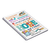 Kids bible verse Jeremiah 29:11フォトノートブック ノートブック (右側)