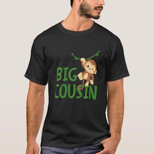 Kids Big Best Cousin Ever Monkey Animal World's Gr Tシャツ (正面)