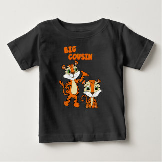 Kids big cousin boy tiger ベビーTシャツ