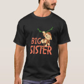 Kids Big Sister Ever Monkey Animal World's Greates Tシャツ (正面)