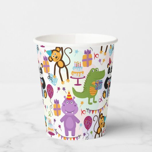 Kids Birthday Animals 紙コップ (左)