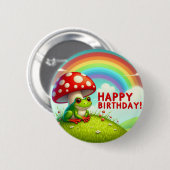 Kid's birthday badge 缶バッジ (正面&裏面)