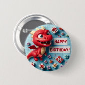 Kid's birthday badge 缶バッジ (正面&裏面)