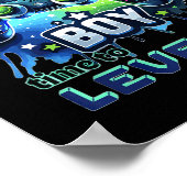 Kids Birthday Boy Level Up Gamer Controller Video  ポスター (角)