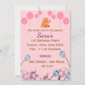 Kid's Birthday Invitations  招待状 (正面)