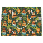 Kids Birthday Jungle Themed Gift Bag ラージペーパーバッグ (正面)