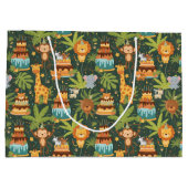 Kids Birthday Jungle Themed Gift Bag ラージペーパーバッグ (裏面)