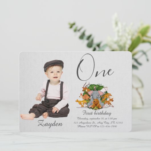 Kids Birthday Party 招待状 (スタンド正面)