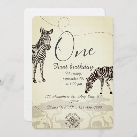 Kids Birthday Party 招待状 (正面/裏面)