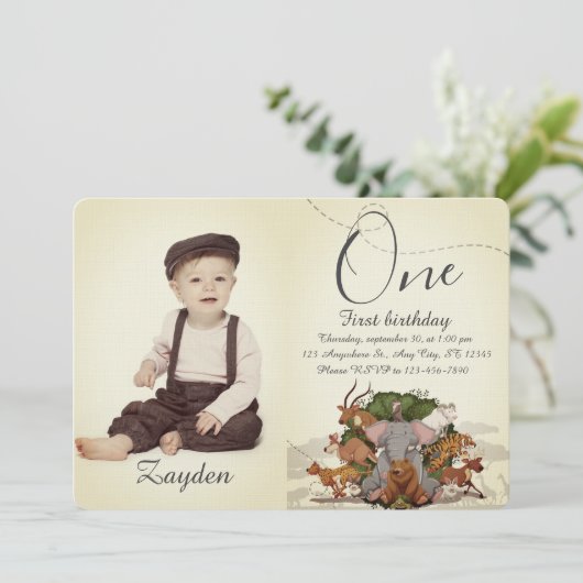 Kids Birthday Party 招待状 (スタンド正面)