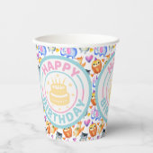 Kids Birthday Party Animals 紙コップ (正面)