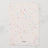 Kids Birthday Party Cake And Gifts Design Birthday 招待状 (裏面)