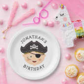 Kids Birthday Party | Fun Boy Pirate Adventure ペーパープレート (パーティー)