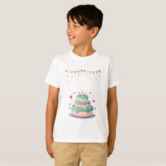 Kids Birthday Party Invitation Fun Cartoon Style Tシャツ