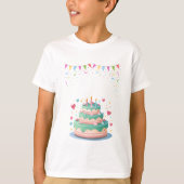 Kids Birthday Party Invitation Fun Cartoon Style Tシャツ (正面)
